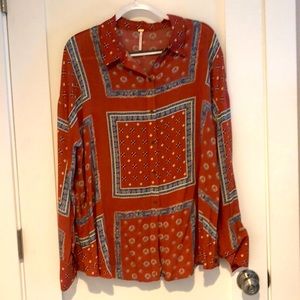 Free People Boho Shirt - Size Large
